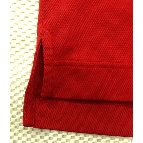 FootJoy Red PGA Professional Polo Shirt Short Sleeve 96% Polyester 4% Spandex Me - Picture 8 of 9